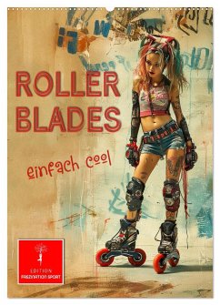 Rollerblades - einfach cool (Wandkalender 2025 DIN A2 hoch), CALVENDO Monatskalender