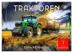 Traktoren - tolle Momente (Wandkalender 2025 DIN A2 quer), CALVENDO Monatskalender - Calvendo;Roder, Peter