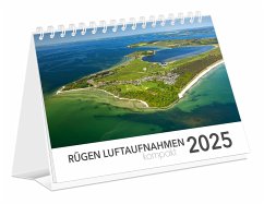 Kalender Rügen Luftaufnahmen kompakt 2025 - K4 Verlag; Schubert, Peter