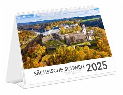 Kalender Sächsische Schweiz kompakt 2025 - K4 Verlag; Schubert, Peter