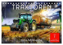 Traktoren - tolle Momente (Tischkalender 2025 DIN A5 quer), CALVENDO Monatskalender