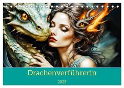 Drachenverführerin (Tischkalender 2025 DIN A5 quer), CALVENDO Monatskalender - Calvendo;Djeric, Dusanka