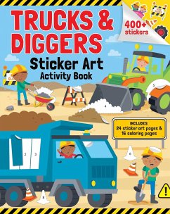 Trucks & Diggers: Sticker Art & Coloring