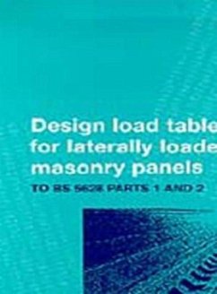 Design Tables for Reinforced Laterally Loaded Masonry Panels - Cheng, Richard