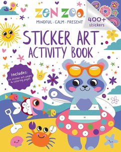 Zen Zoo: Sticker Art & Coloring Cover Zen Zoo: Sticker Art & Coloring