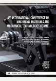 4th International Conference on Machining, Materials and Mechanical Technologies (IC3MT) (eBook, PDF)