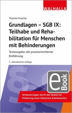 Grundlagen - SGB IX: Teilhabe und Rehabilitation von Menschen mit Behinderungen (eBook, PDF) - Knoche, Thomas