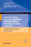 Formalizing Natural Languages: Applications to Natural Language Processing and Digital Humanities