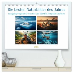 Die besten Naturbilder des Jahres - Einzigartige Augenblicke (hochwertiger Premium Wandkalender 2025 DIN A2 quer), Kunstdruck in Hochglanz - Calvendo;Warstat, Marco