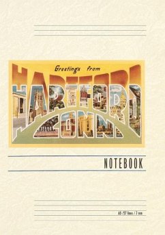 Cover Vintage Lined Notebook Greetings from Hartford