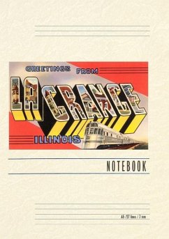 Cover Vintage Lined Notebook Greetings from La Grange, Illinois