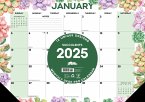 Succulents 2025 17 X 12 Small Monthly Deskpad