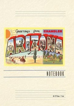 Cover Vintage Lined Notebook Greetings from Chandler, Arizona