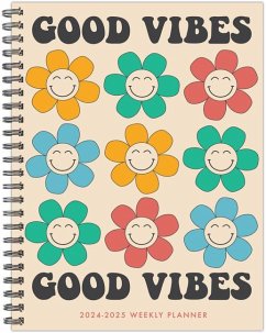 Good Vibes Academic July 2024 - June 2025 6.5 X 8.5 Softcover Planner - Willow Creek Press