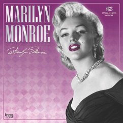 Cover Marilyn Monroe Official 2025 12 X 24 Inch Monthly Square Wall Calendar Foil Stamped Cover Plastic-Free