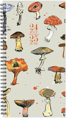 Cottage Mushrooms Academic July 2024 - June 2025 3.5 X 6.5 Softcover Weekly Spiral Planner - Willow Creek Press