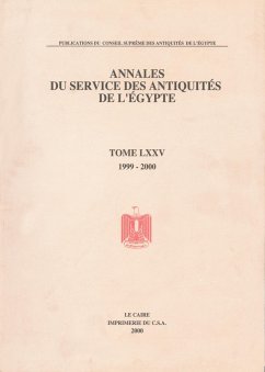 Annales Du Service Des Antiquités de l'Egypte - Supreme Council of Antiquities