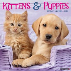Cover Kittens & Puppies 2025 12 X 12 Wall Calendar