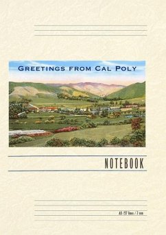 Cover Vintage Lined Notebook Greetings from Cal Poly, San Luis Obispo