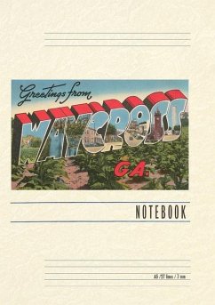 Cover Vintage Lined Notebook Greetings from Waycross