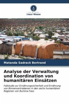 Analyse der Verwaltung und Koordination von humanitären Einsätzen - Sadrack Bertrand, Matanda