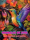 Mandalas de aves   Livro de colorir para adultos   Imagens antiestresse para estimular a criatividade