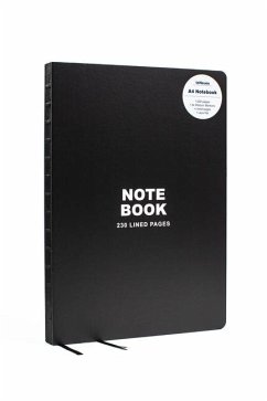 Teneues - Notebook Hardcover A4 - 230 Lined Pages with Lay Flat Binding, Classic Black: A4 Notebook