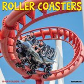 Roller Coasters 2025 12 X 12 Wall Calendar