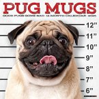 Pug Mugs 2025 12 X 12 Wall Calendar