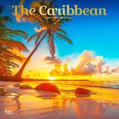 The Caribbean 2025 12 X 24 Inch Monthly Square Wall Calendar Foil Stamped Cover Plastic-Free - Browntrout