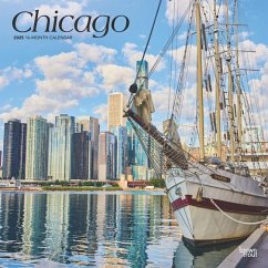 Chicago 2025 12 X 24 Inch Monthly Square Wall Calendar Plastic-Free - Browntrout
