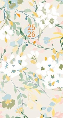 Feminine Floral 2-Year 2025-26 3.5 X 6.5 Monthly Pocket Planner - Willow Creek Press