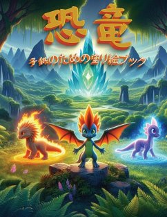 恐竜:子供のための塗り絵ブック Cover 恐竜:子供のための塗り絵ブック