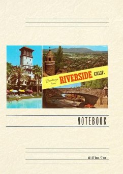 Cover Vintage Lined Notebook Greetings from Riverside, California