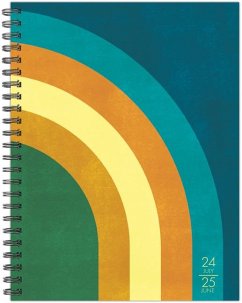 Retro Rainbow Academic July 2024 - June 2026 6.5 X 8.5 Softcover Planner - Willow Creek Press
