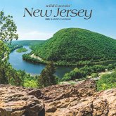 New Jersey Wild & Scenic 2025 12 X 24 Inch Monthly Square Wall Calendar Plastic-Free