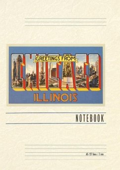 Cover Vintage Lined Notebook Greetings from Chicago, Illinois