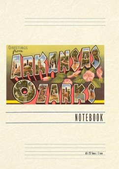 Cover Vintage Lined Notebook Greetings from Arkansas Ozarks