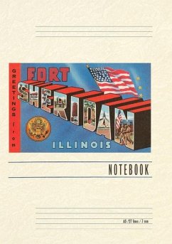Cover Vintage Lined Notebook Greetings from Ft. Sheridan, Illinois