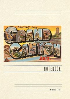 Cover Vintage Lined Notebook Greetings from Grand Canyon