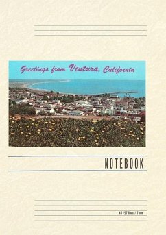 Cover Vintage Lined Notebook Greetings from Ventura