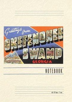 Cover Vintage Lined Notebook Greetings from Okefenokee Swamp