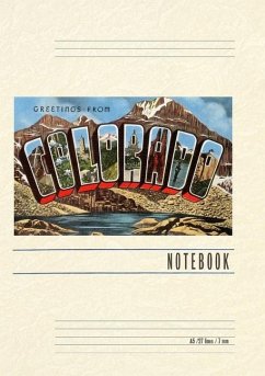 Cover Vintage Lined Notebook Greetings from Colorado