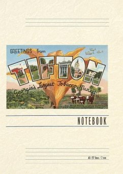 Cover Vintage Lined Notebook Greetings from Tifton