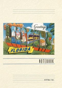 Cover Vintage Lined Notebook Greetings from Leesburg, Florida
