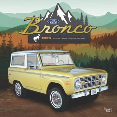 Ford Bronco Official 2025 12 X 24 Inch Monthly Square Wall Calendar Plastic-Free - Browntrout