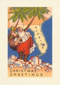 Cover Vintage Lined Notebook Christmas Greetings from Florida