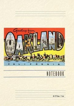 Cover Vintage Lined Notebook Greetings from Oakland, California