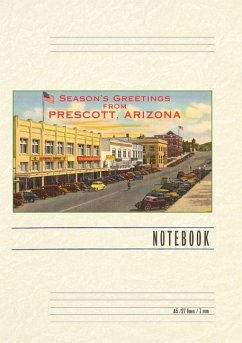 Cover Vintage Lined Notebook Season's Greetings from Prescott