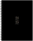 Basic Black Academic July 2024 - June 2025 6.5 X 8.5 Softcover Planner